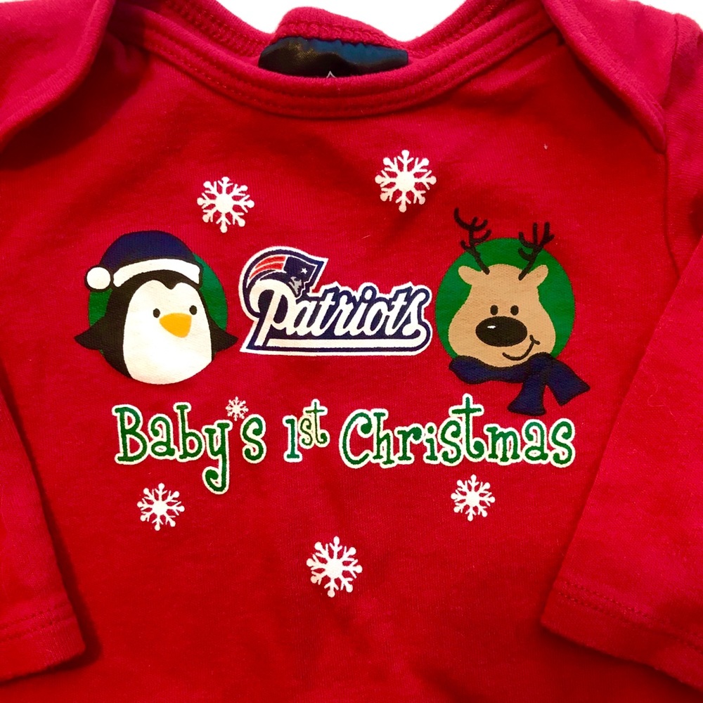 NFL Patriots Christmas onsie